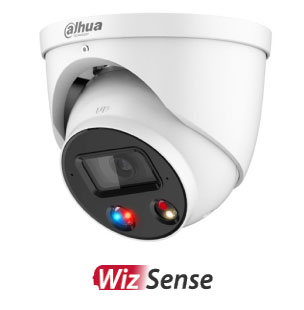 Dahua WizSense Active Deterrence Turret Eyeball Security Camera