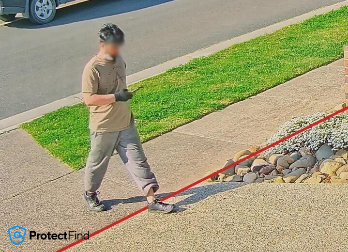 Example of CCTV Tripwire Detection